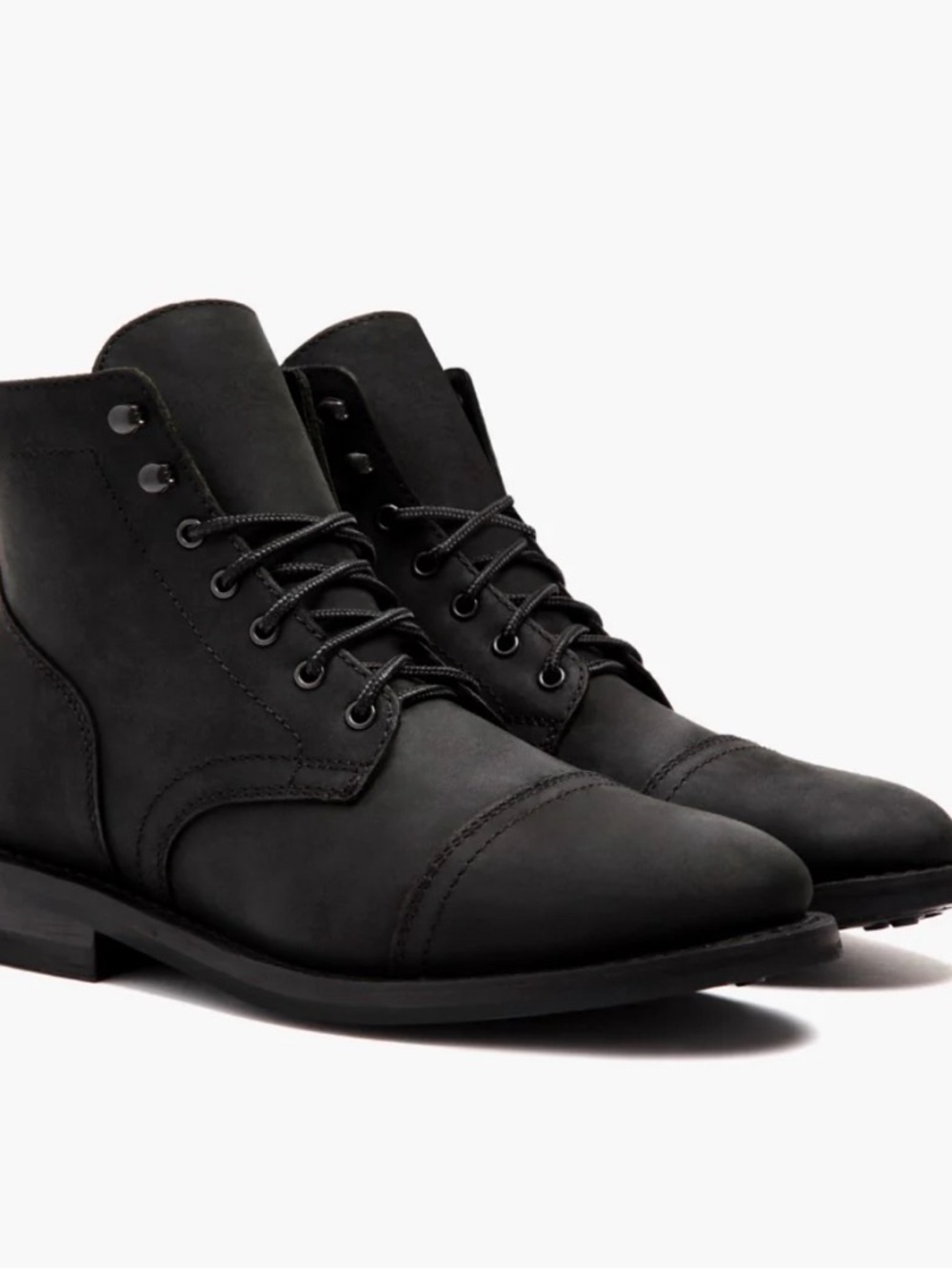 Thursday Boots Captain Leather Black Matte Size 9